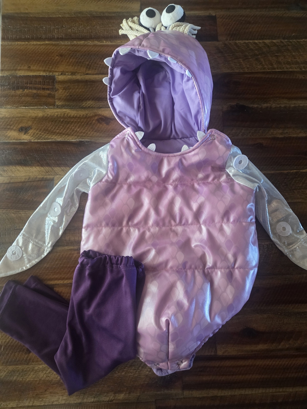 Pottery Barn Mosters Inc Boo Costume with Hood - Picture 4 of 4